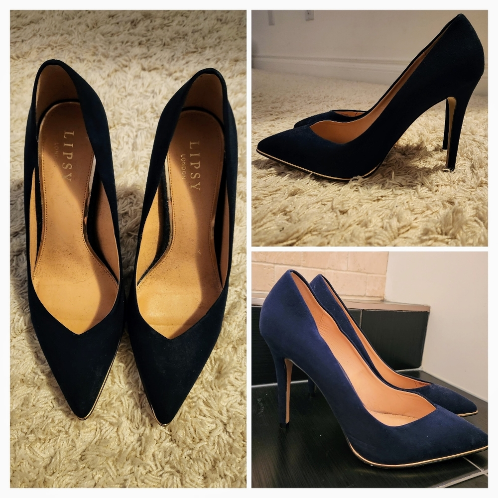 Lipsy women's navy heels size 9